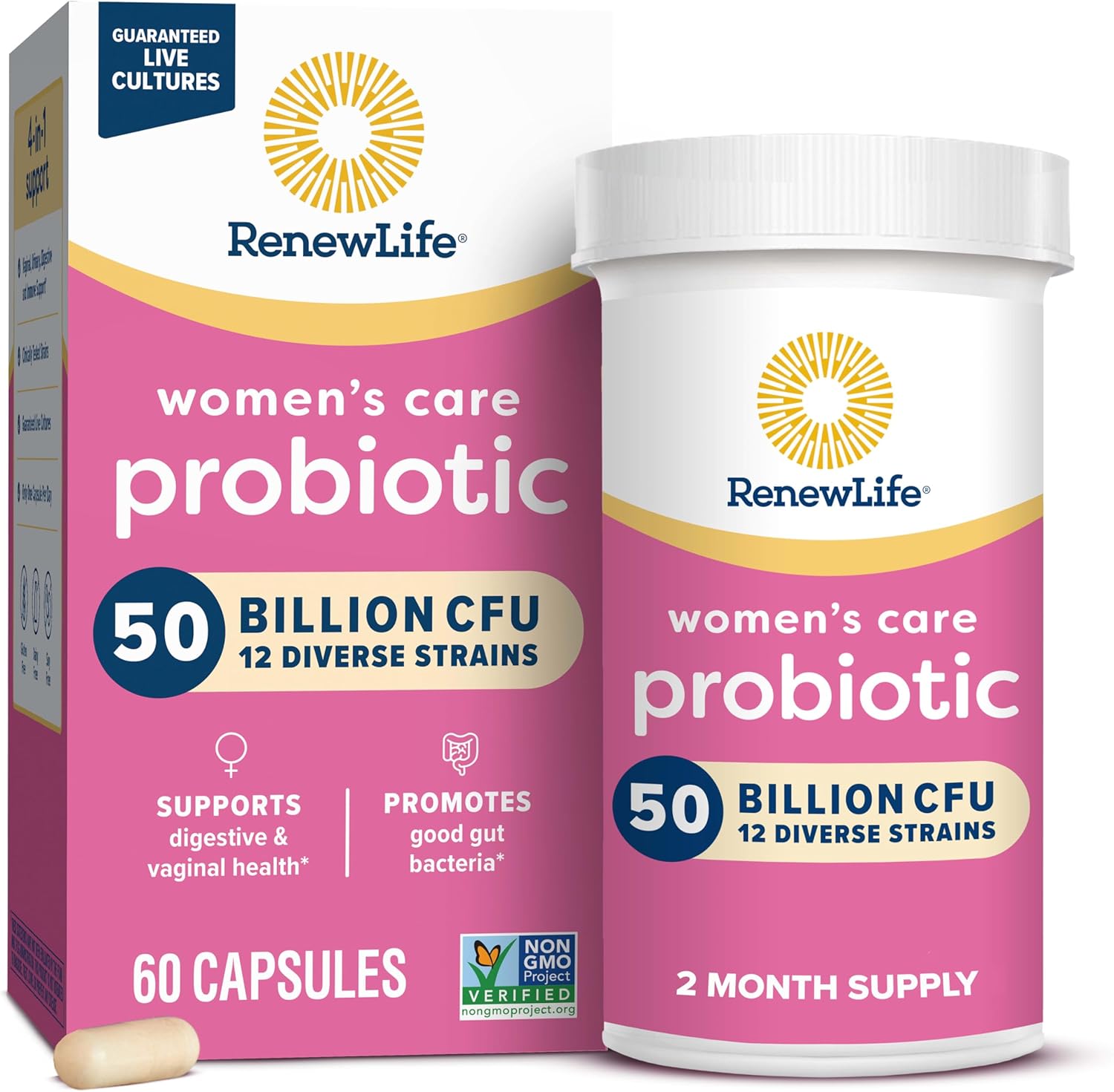 Renew Life Women's Probiotic Capsules for Digestive Health