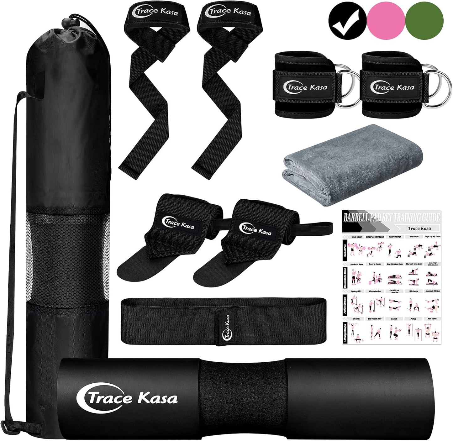 Barbell Pad Set for Hip Thrusts and Squats Weight Lifting
