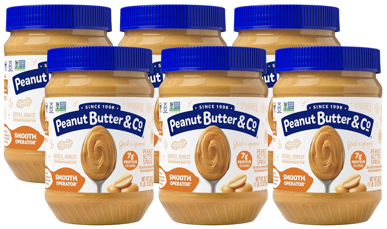 Smooth Operator Peanut Butter, Non-GMO, Gluten Free, Vegan Delight