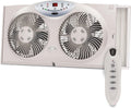 Bionaire Window Fan with Reversible Airflow - Quiet 3-Speed Cooling