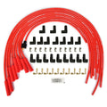 Universal Spark Plug Wire Set 8.5mm with Red Silicone Jacket - Durable