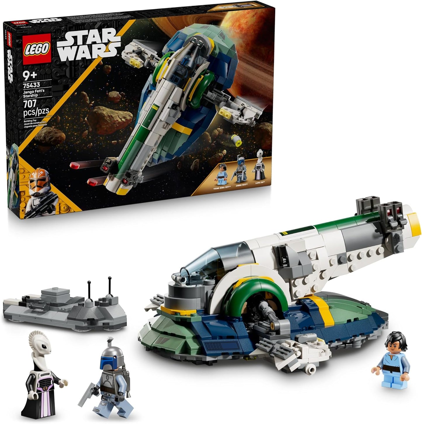LEGO Star Wars Jango Fett's Starship Building Toy for Kids
