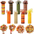 Thanksgiving Mesh Ribbon 8 Rolls 10in x 30ft - Festive Wreath Decor