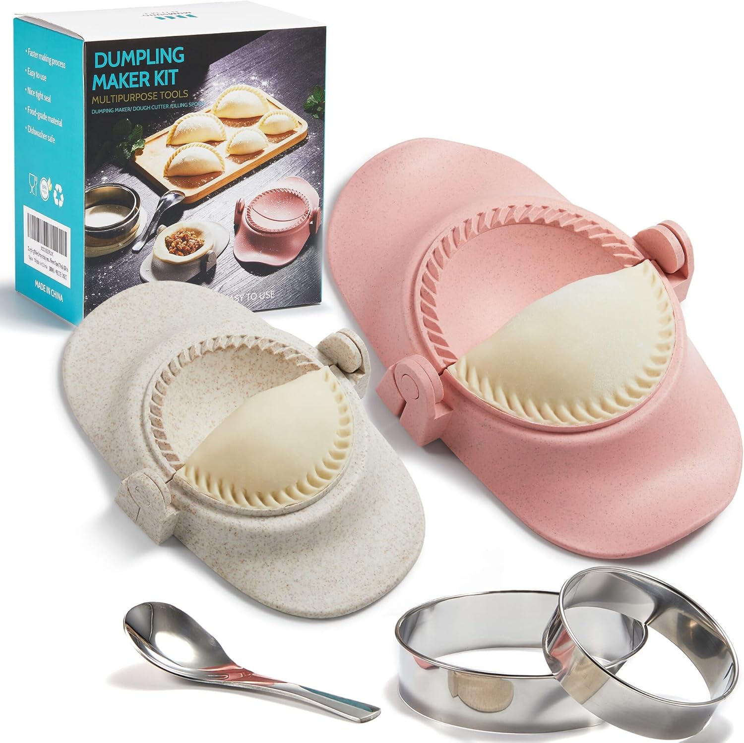 Dumpling & Empanadas Mold Set: Easy Dough Cutting by MUMSUNG