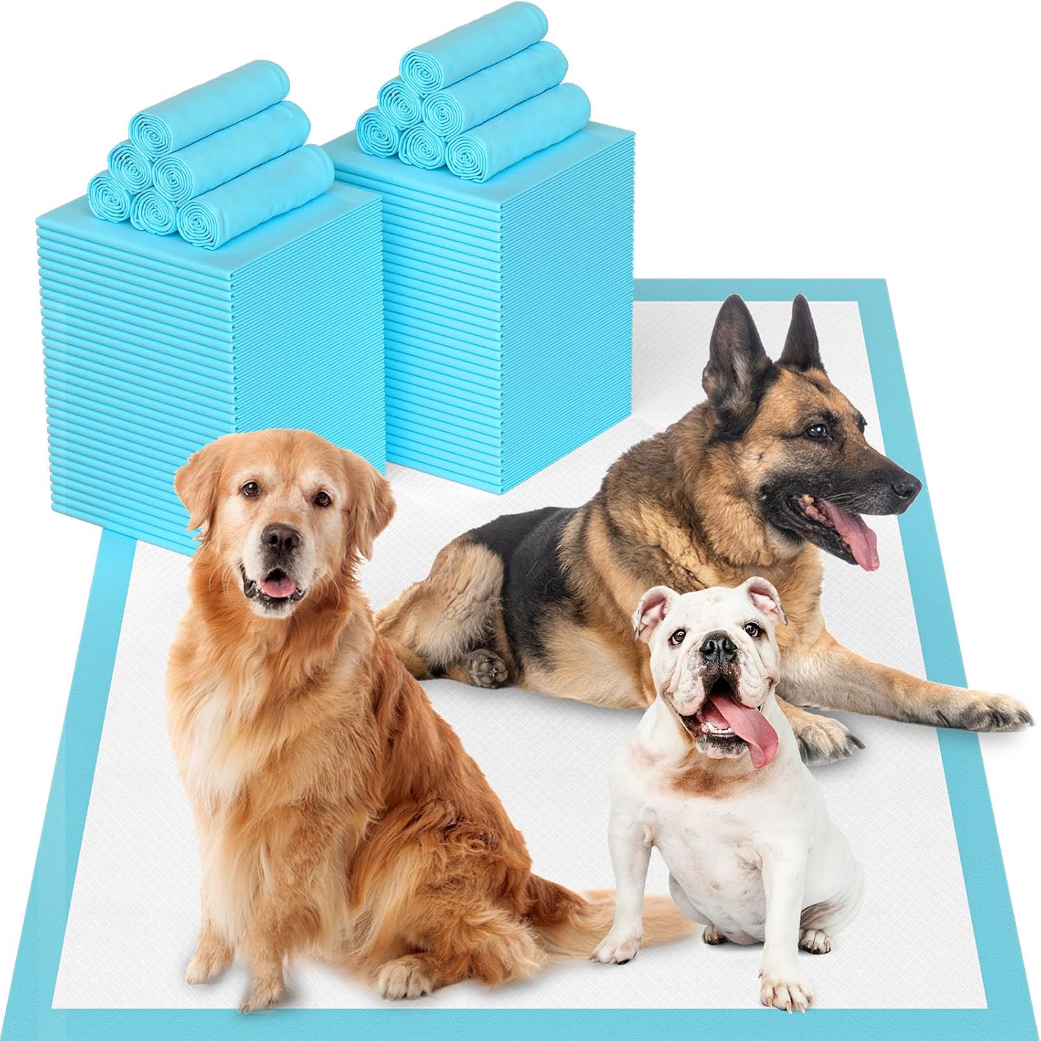 Extra Large Puppy Pee Pads for Dogs - Super Absorbent & Leak-Proof