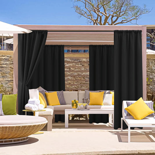 Waterproof Outdoor Patio Curtains for Privacy and UV Protection