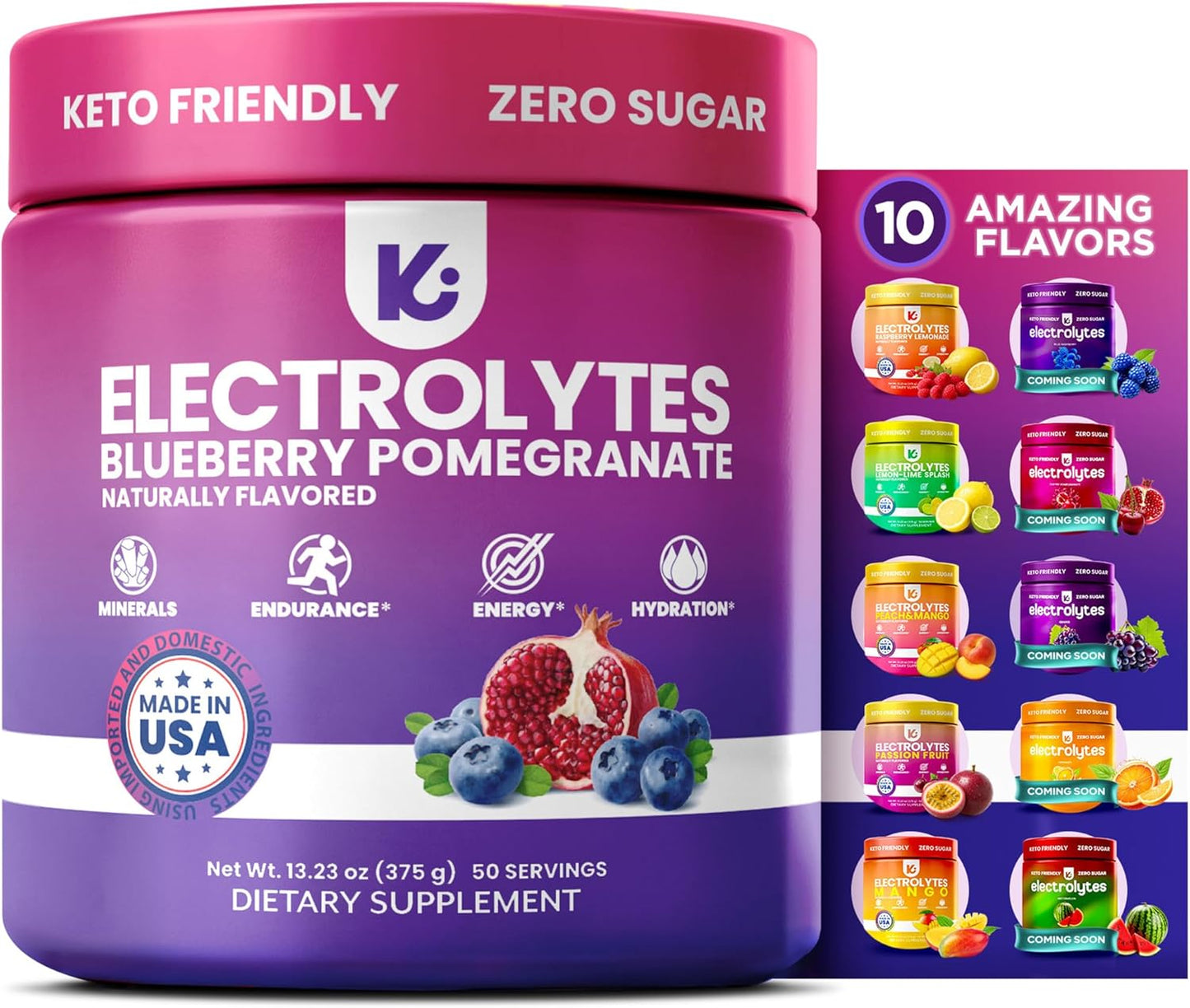 Keppi Electrolytes Powder for Hydration with Zero Calories