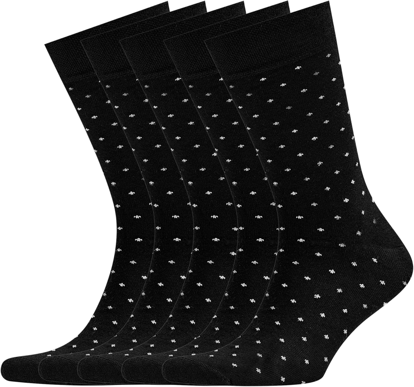 VRD Mens Dress Socks 5-Pack Assorted Patterns for Every Occasion
