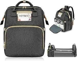 HOTBEST Diaper Bag Backpack: Stylish, Multifunctional Baby Bag