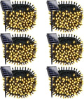 OZS 6 Pack 480LED Solar String Lights Outdoor - Long Run Warm White