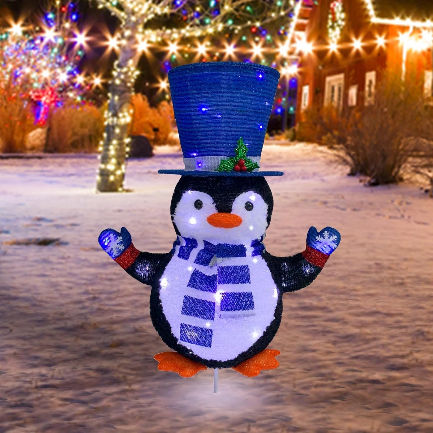 Lighted Penguin Outdoor Christmas Decorations for Festive Cheer