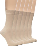 Hugh Ugoli Womens Rayon Dress Socks - Soft Thin Crew Socks