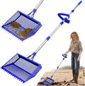 Chicken Poop Scooper & Rake 2-in-1 - Back-Knee Friendly Coop Tool