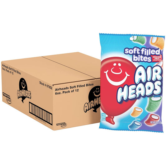 Airheads Candy Soft Filled Bites Assorted Flavors 6oz Bag