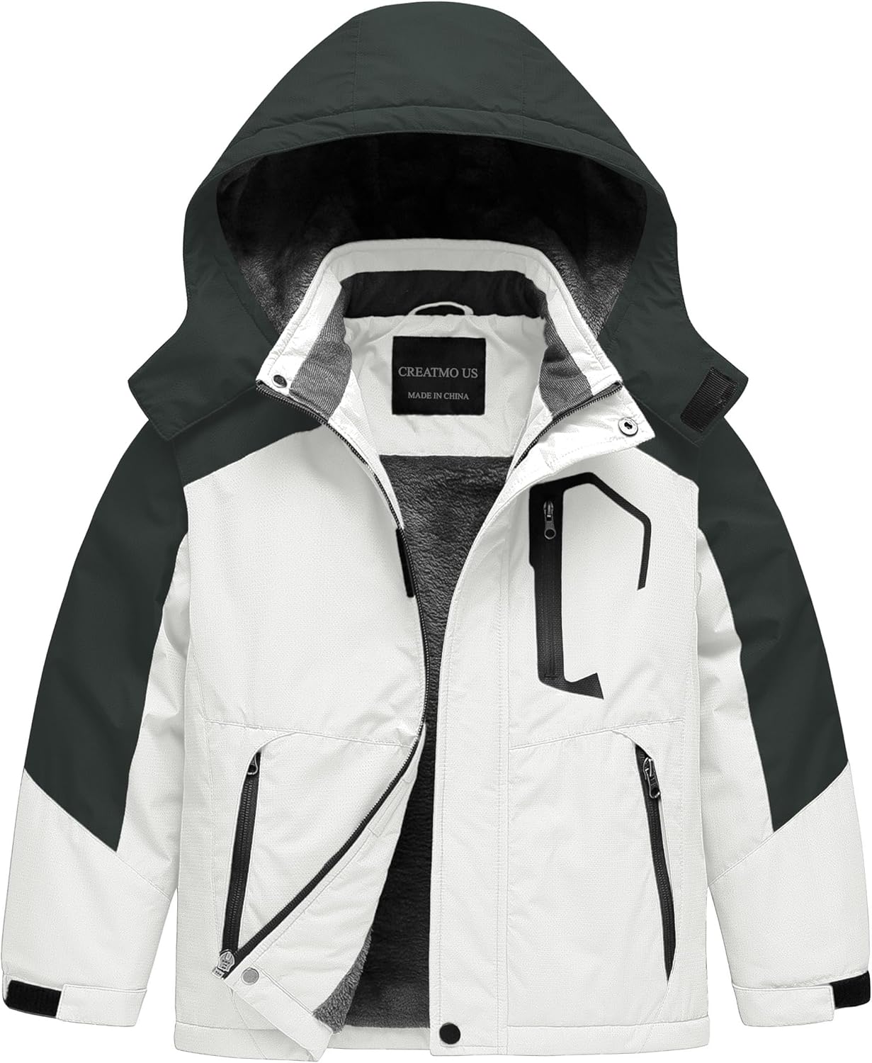 Boy's Waterproof Ski Jacket for Winter Sports and Snow Fun
