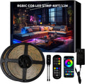 40ft COB RGB+IC LED Strip Lights - Uniform, App Controlled Color