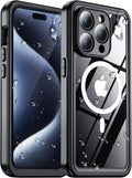 2024 iPhone 15 Pro Waterproof Case with MagSafe Ring - Full Body