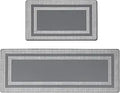 Latida Kitchen Mats Set 2 PCS - Cushioned Anti Fatigue Grey