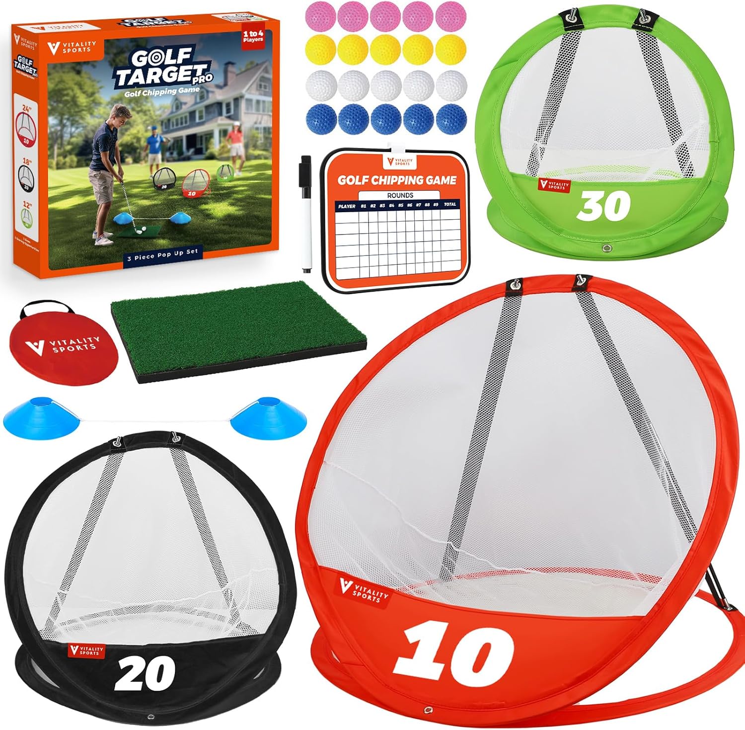 Vitality Sports Golf Chipping Net - Perfect Practice!