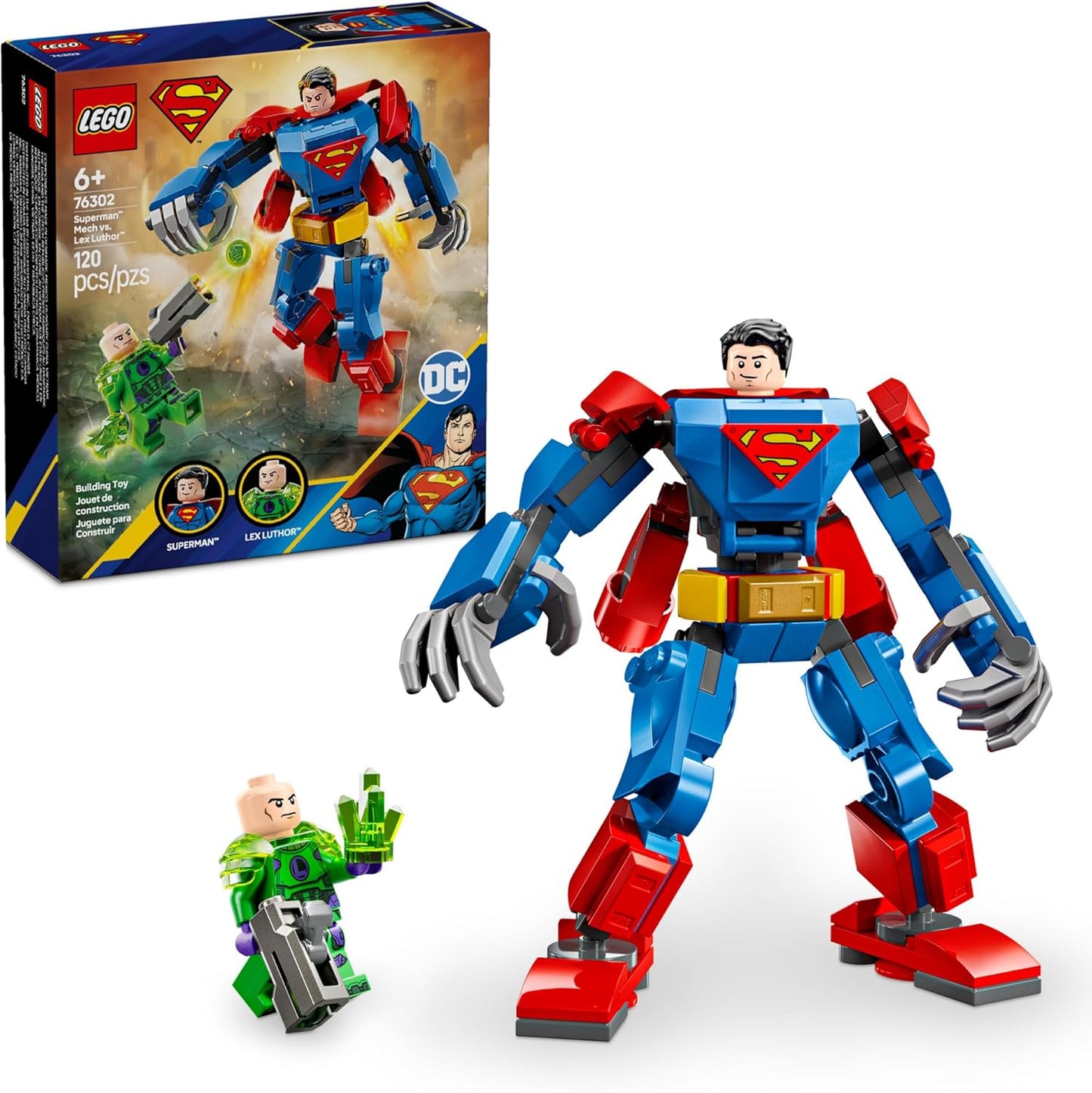 Superman vs. Lex Luthor Buildable Mech - Action Figure Set