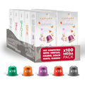 CARRARO Variety Pack Nespresso Original Line Compatible Pods - 100
