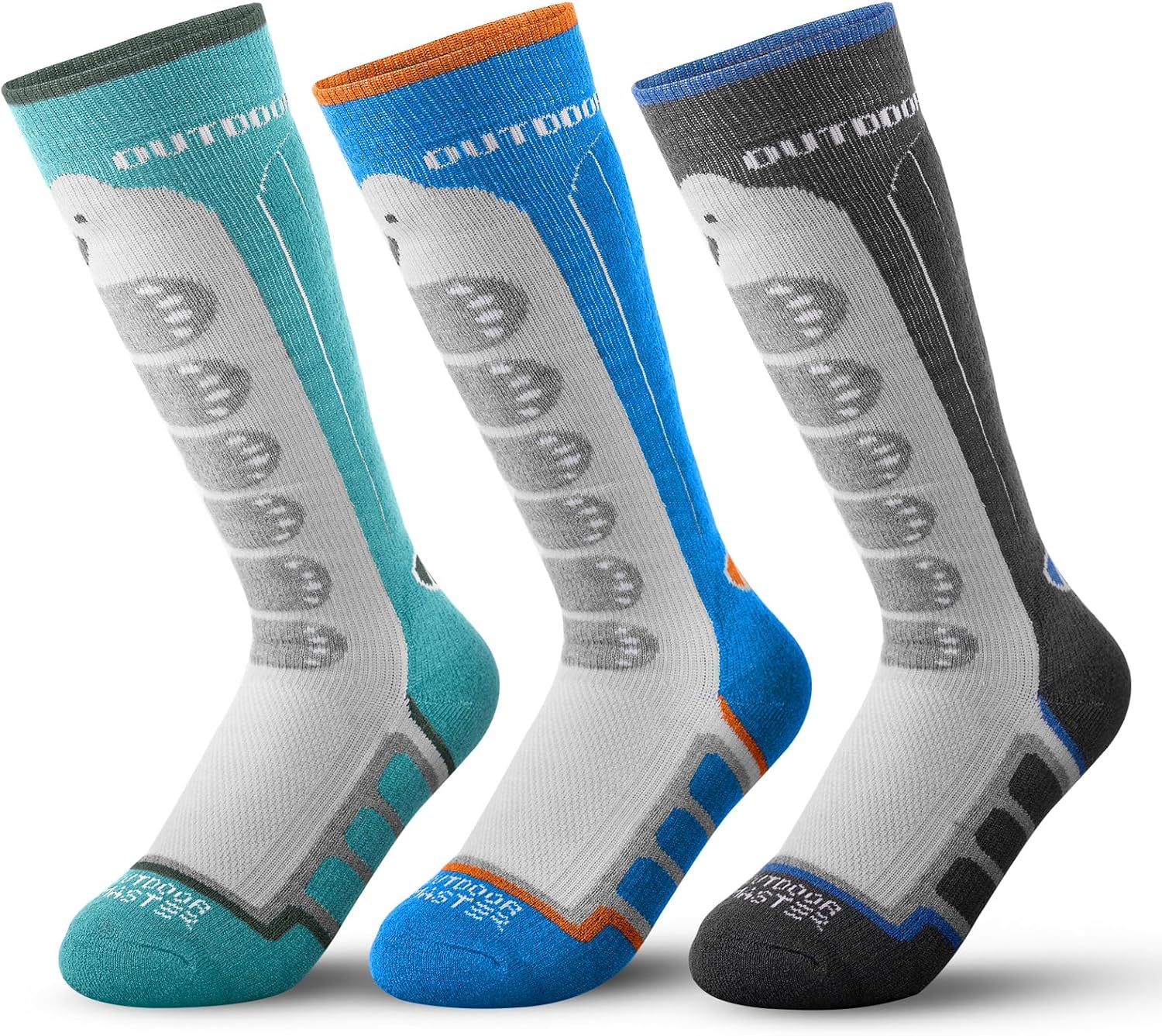 Cozy Kids' Merino Wool Ski Socks