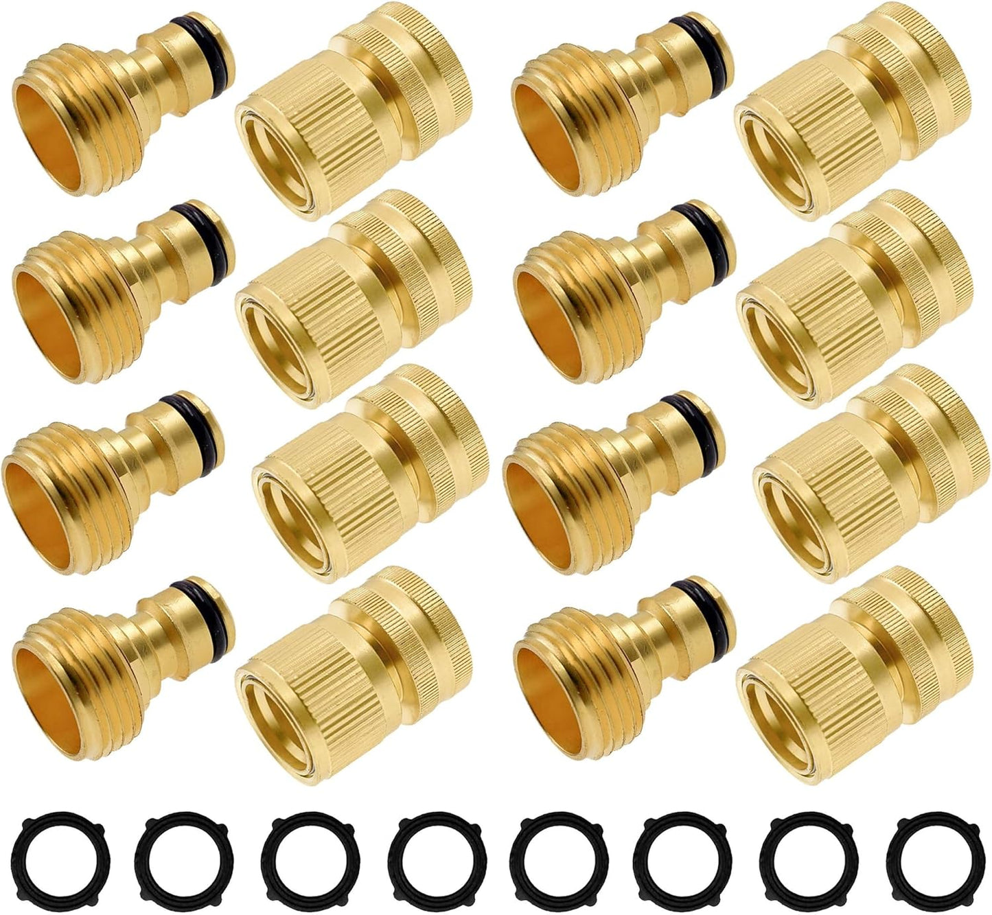 Hourleey Garden Hose Quick Connector Set for Easy Water Flow