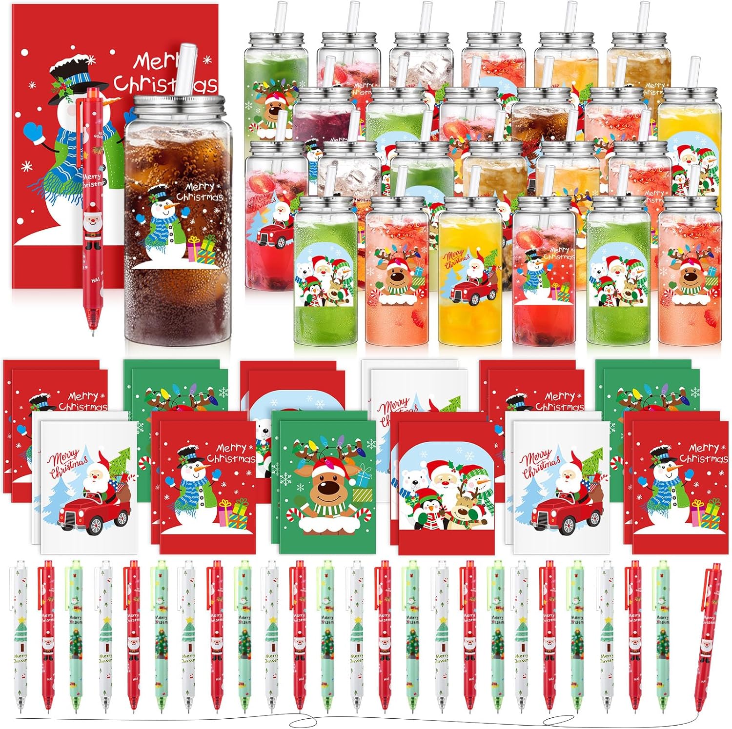 72 Pcs Christmas Employee Gifts Set for Office and Team Fun