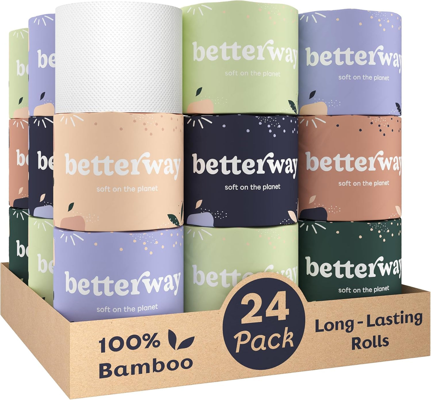 Betterway Bamboo Toilet Paper 3 Ply - Soft, Sustainable Choice