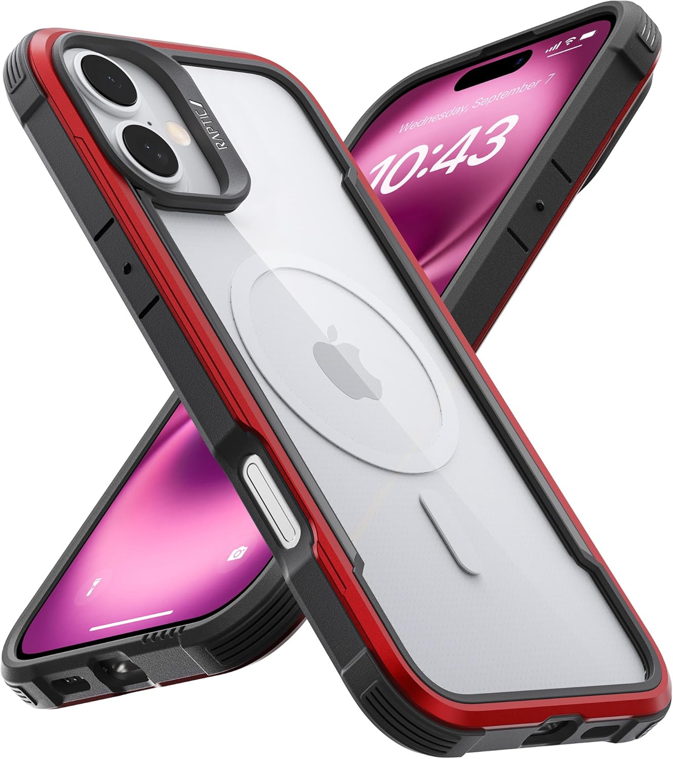 RAPTIC Shield Magnetic Case for iPhone 16 Plus - Shockproof