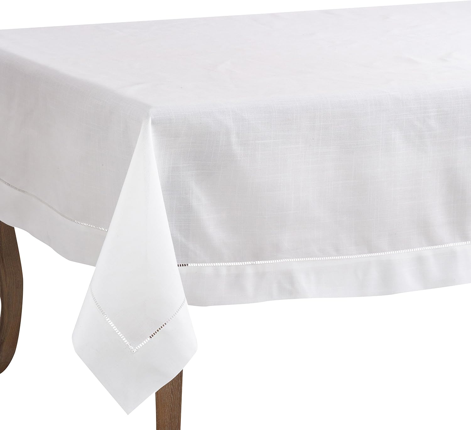 Elegant Hemstitched Border Tablecloth for Stylish Dining