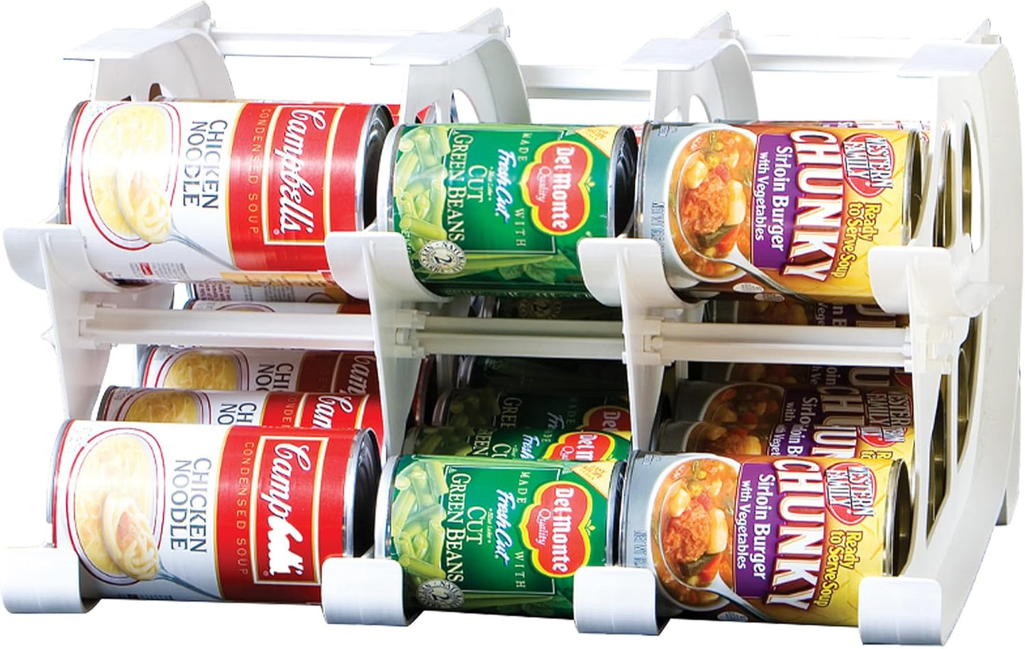 FIFO Countertop Mini Can Tracker for Organized Pantry Storage