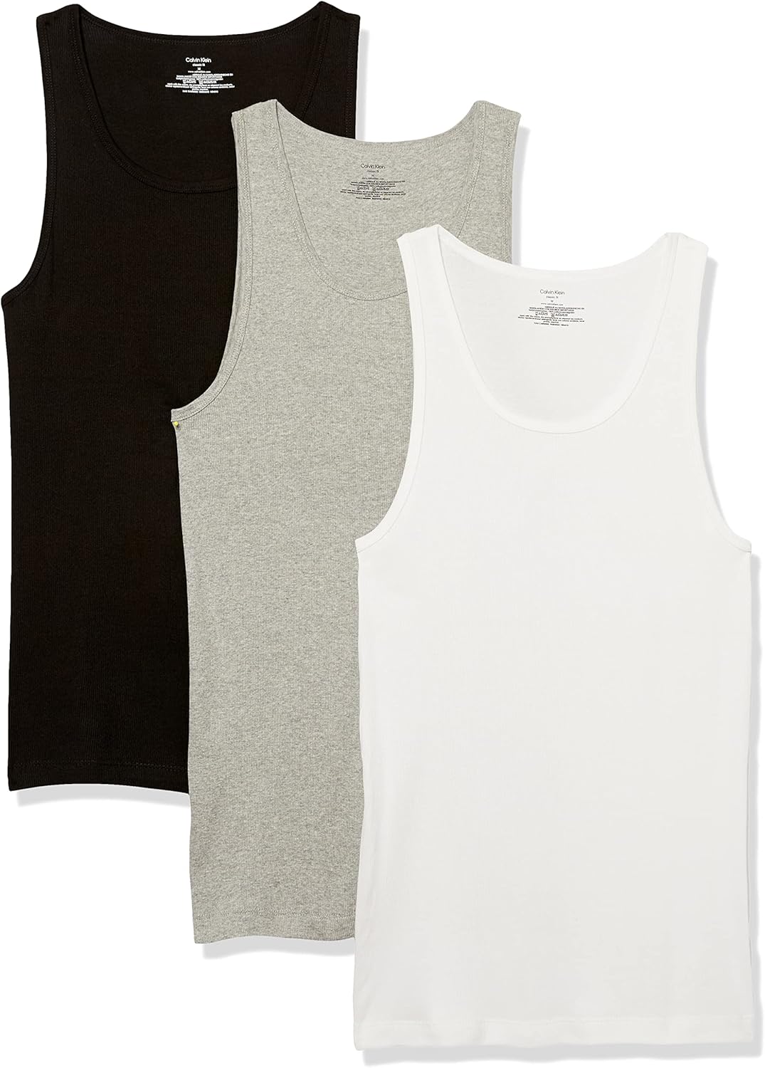 Calvin Klein Men's Cotton Classic Tank 3-Pack for Everyday Wear