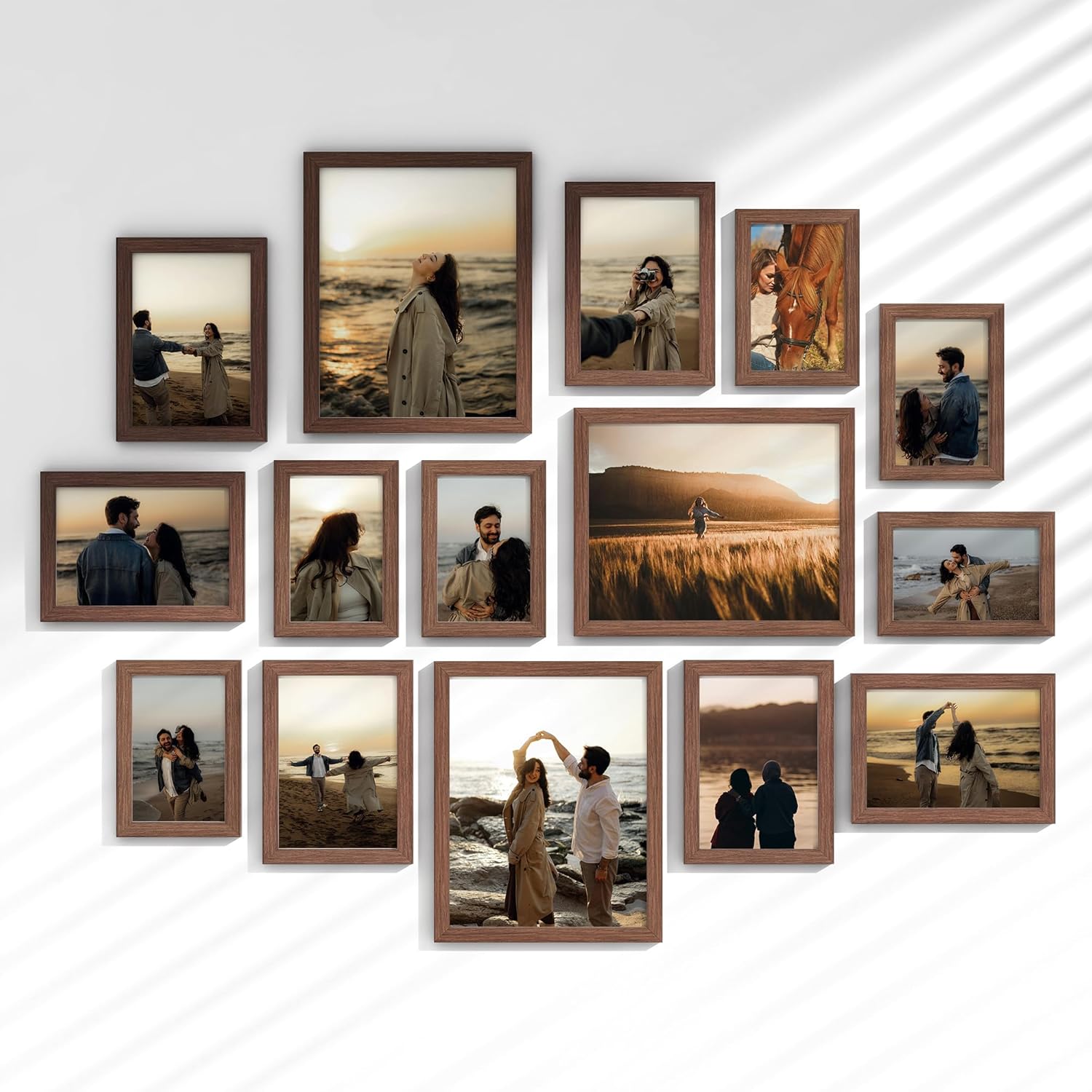 15 Pack Picture Frames Collage Wall Decor for Stylish Displays