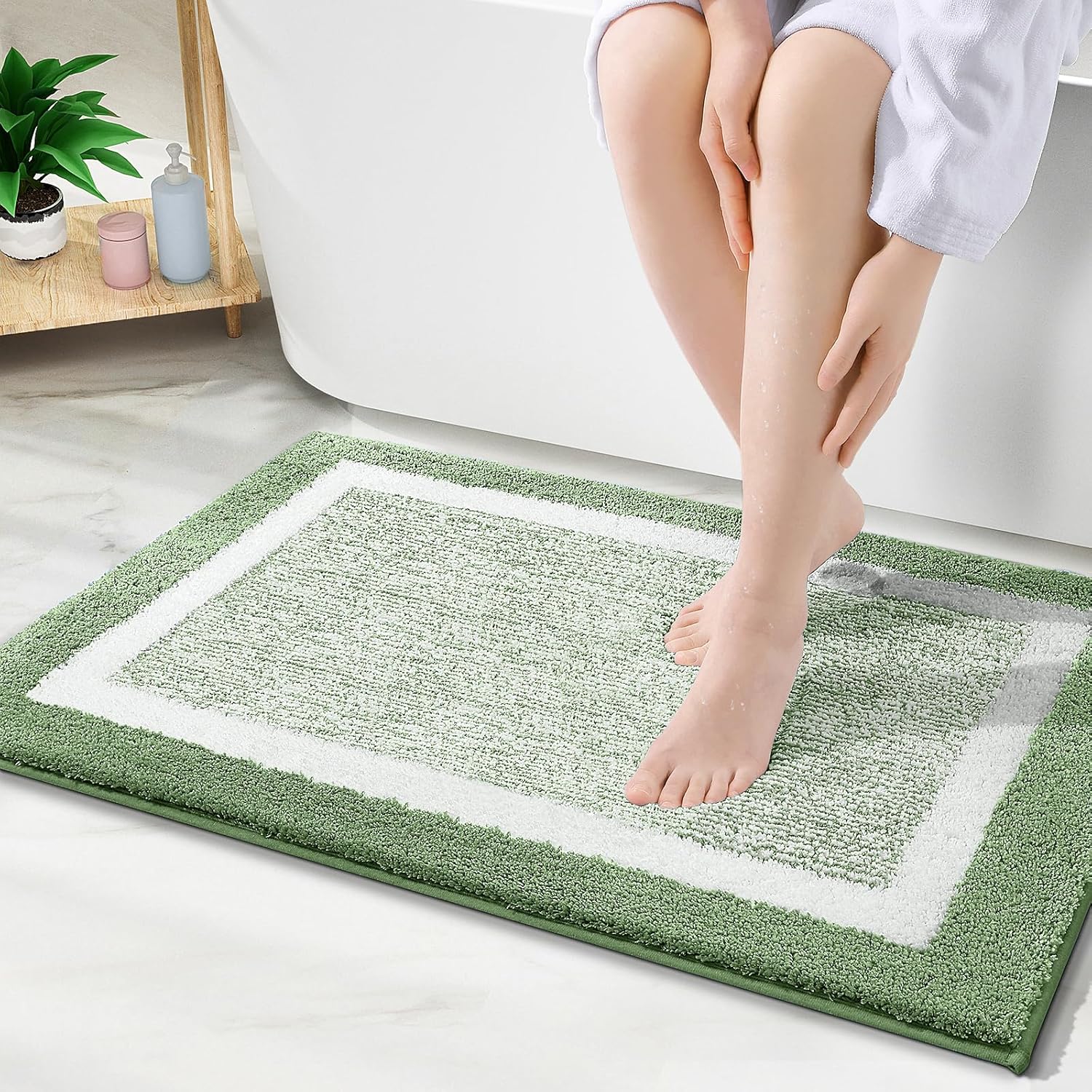 Extra Soft Microfiber Bathroom Rugs 36x24 for Comfort
