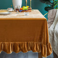 Elegant Velvet Tablecloth for Luxurious Dining and Special Events