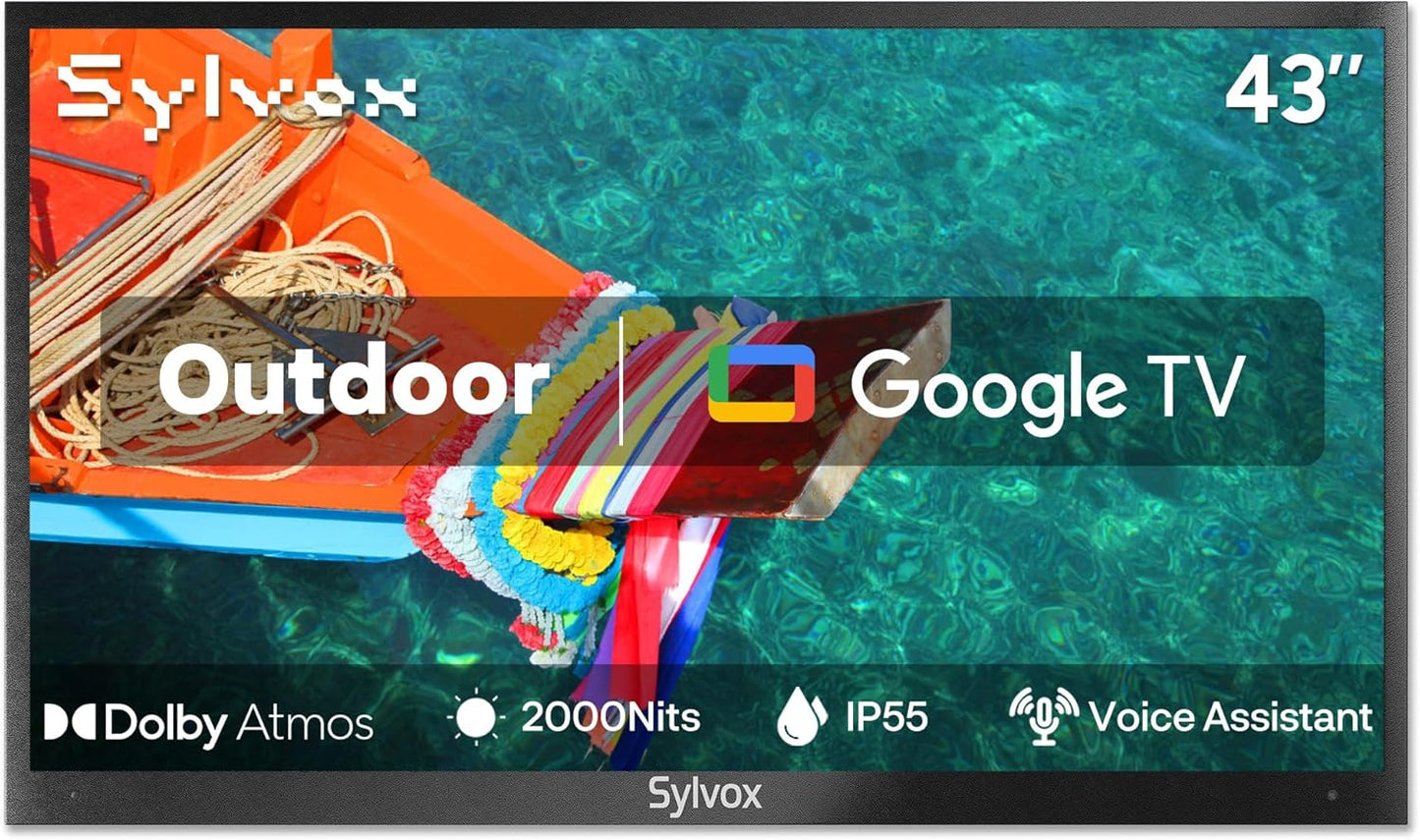 SYLVOX New 43 Outdoor Smart TV with Superior Waterproof Performance