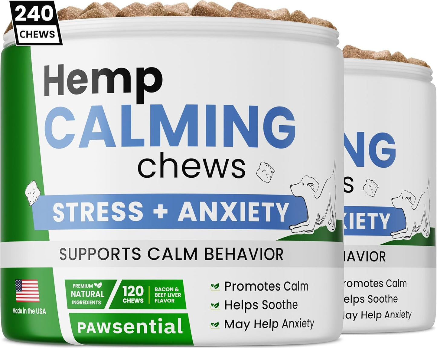 Advanced Hemp Calming Treats for Dogs - Effective Stress Relief
