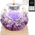 Preserved Roses Birthday Gift in Glass Dome - Scented Eternal Rose
