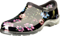 Waterproof Garden Shoe for Women Ditsy Spring Black - Size 6