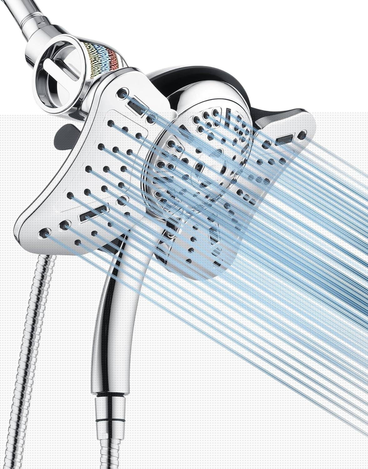 GRICH Filtered Shower Head: 2 in 1 Rainfall & Handheld Combo