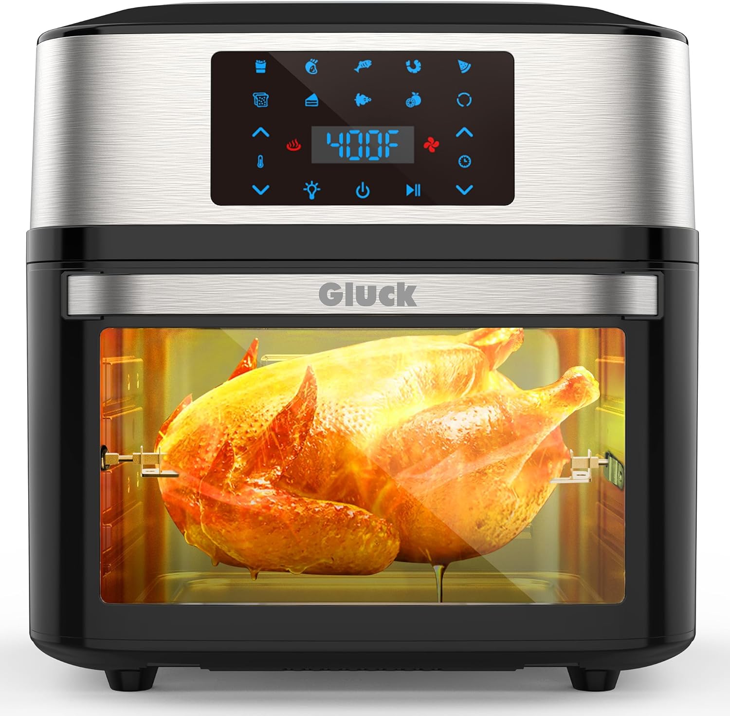 Gluck 20QT 10-in-1 Air Fryer Oven: Family-Sized Airfrying Power!
