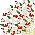Xmas Snowman Cocktail Picks - Festive Party Decor