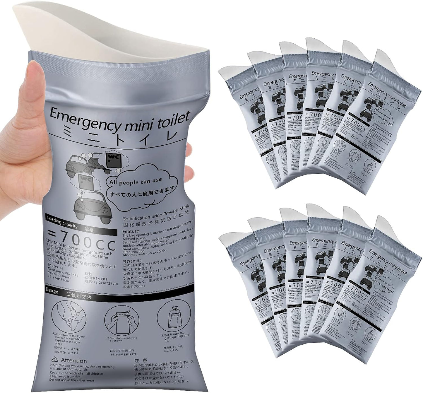 Portable Emergency Urinal Bags for Any Situation - Moodooy