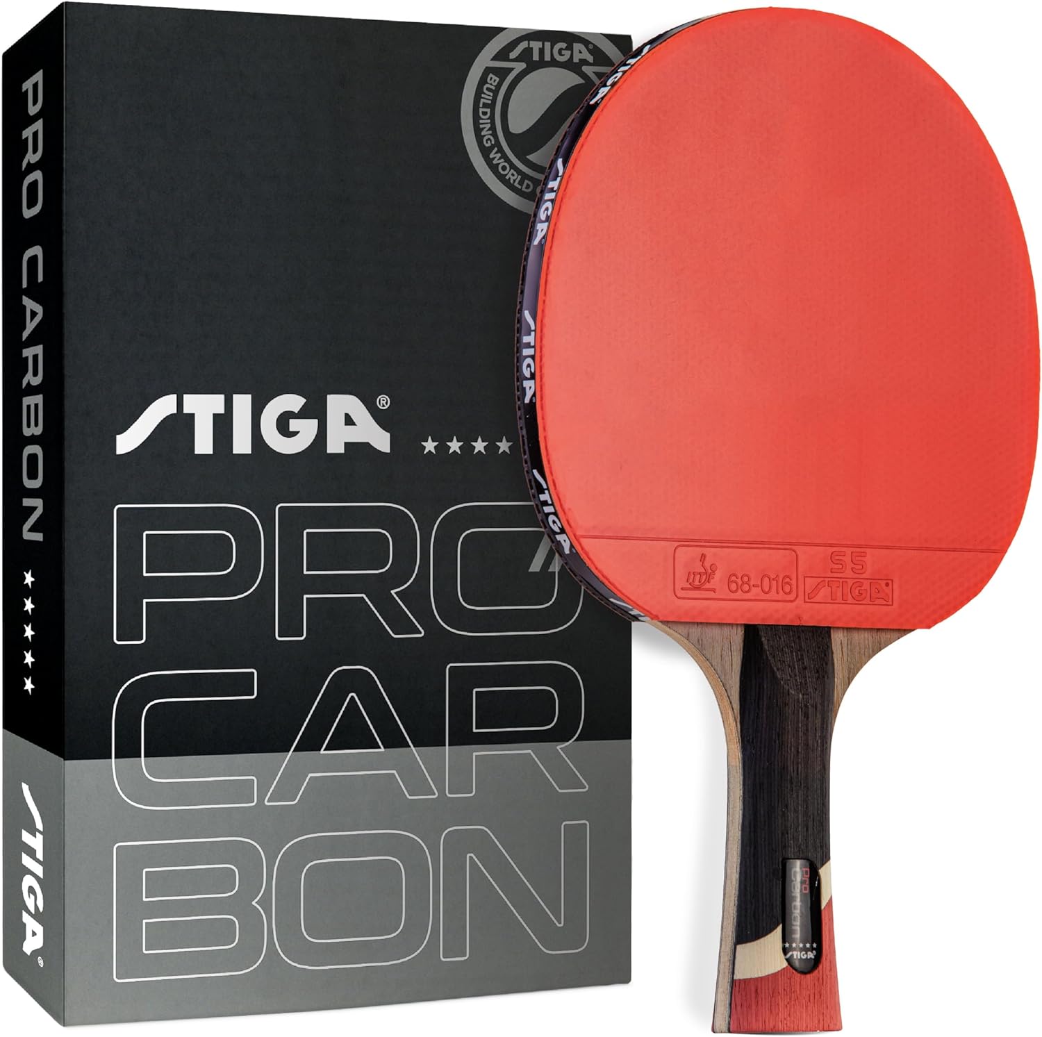 STIGA Pro Carbon Table Tennis Racket for Tournament Play