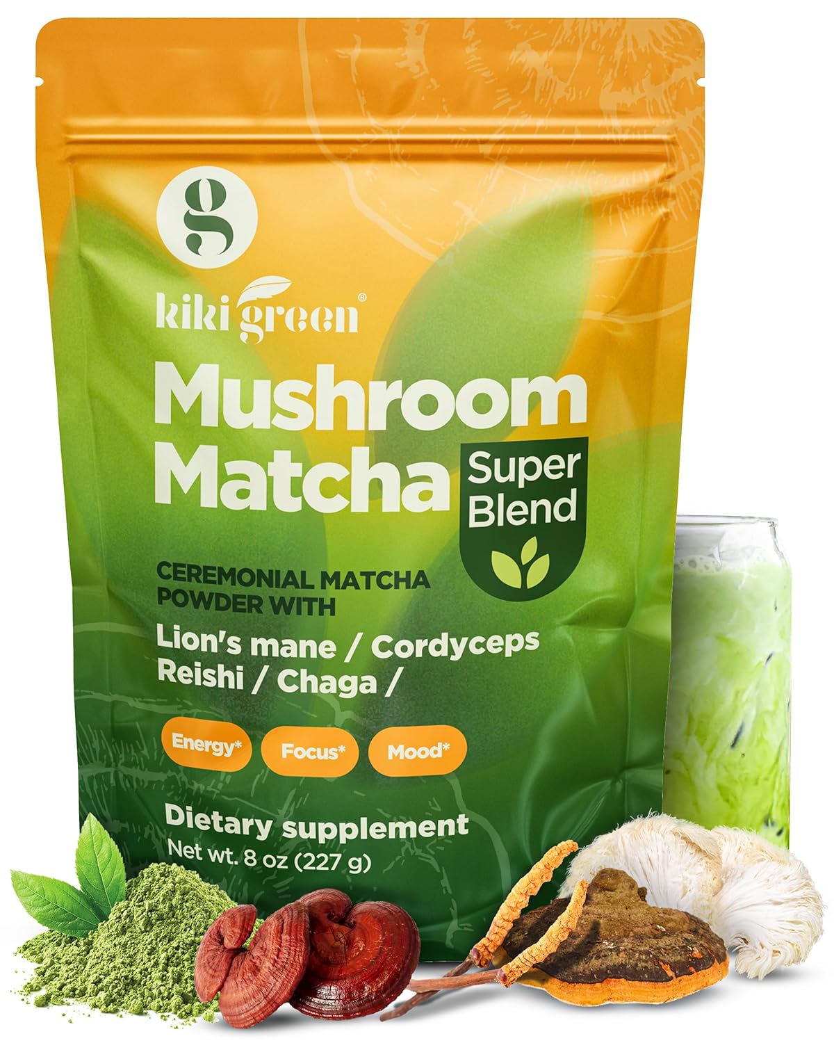 Supercharged Green Mushroom Matcha - Boost Energy & Focus!