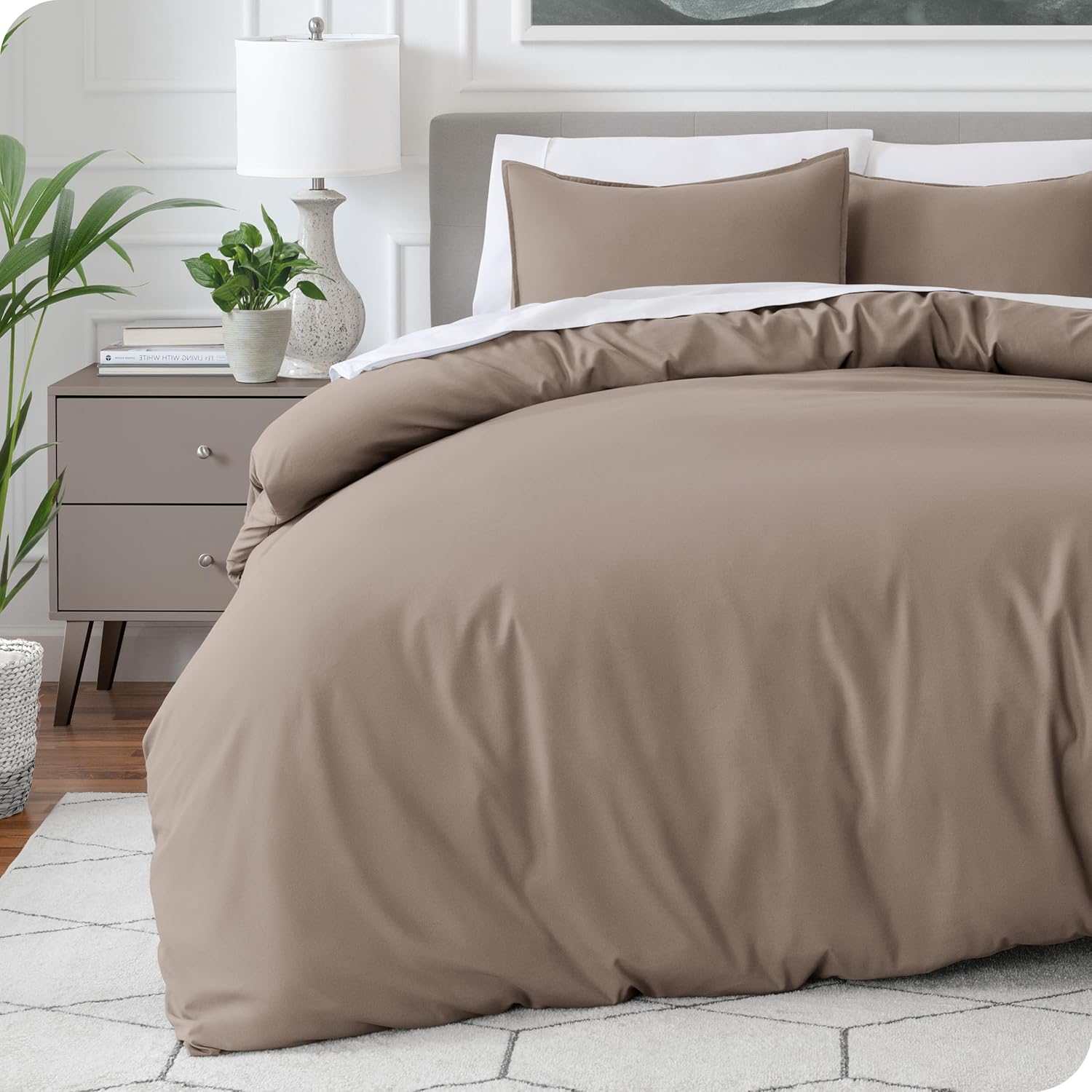 Bare Home King Size Duvet Cover Set - Premium Soft Bedding