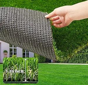 ZGR Artificial Grass Rug 13 FT x 41 FT for Indoor Outdoor Use