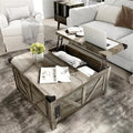 Lift Top Coffee Table w/ Storage & Charging Ports