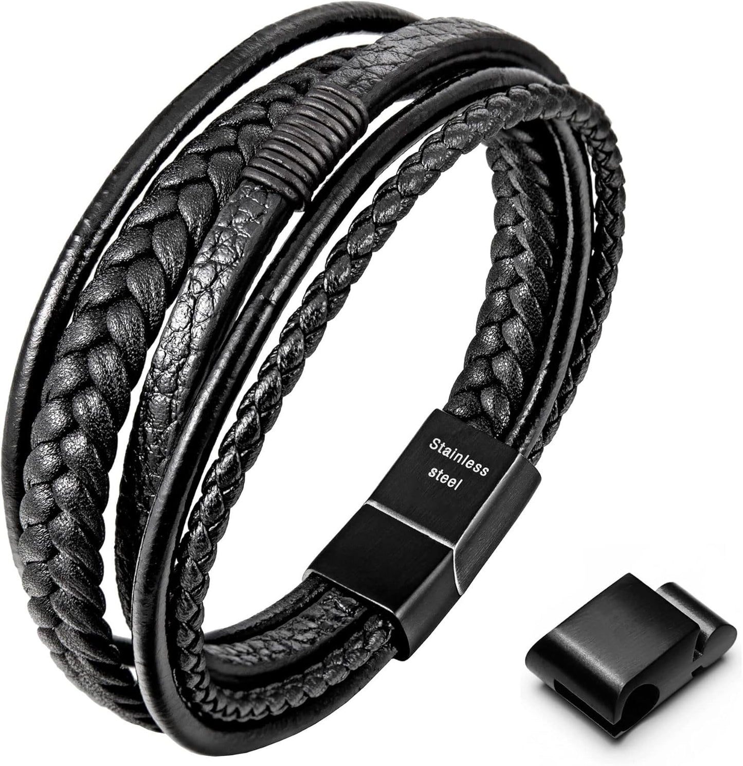 Speroto Adjustable Leather Bracelet - Stylish & Versatile